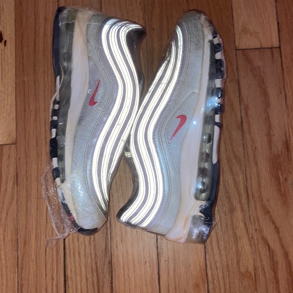 Air Max 97 GS Metallic Silver White Red